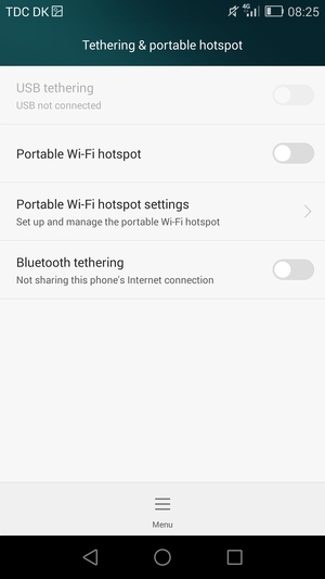 Select Portable Wi-Fi hotspot