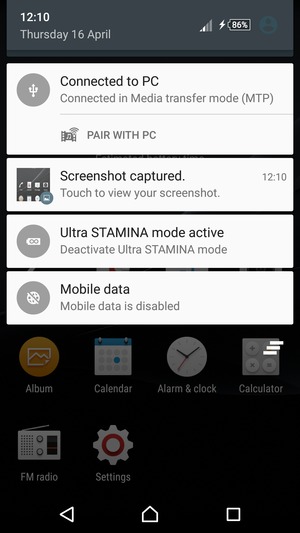 Select Ultra STAMINA mode active