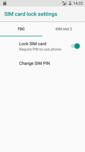 Select Public and  Change SIM PIN