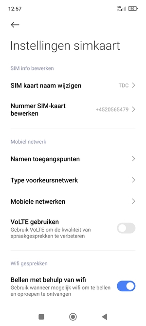 Selecteer Mobiele netwerken