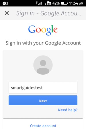 Log in to Google
