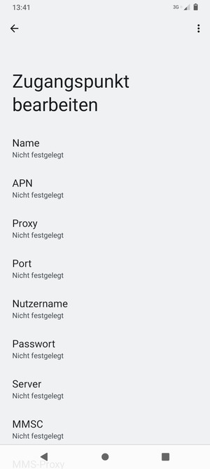 Geben Sie MMS-Informationen ein