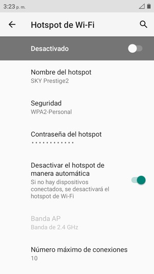 Active Hotspot de Wi-Fi