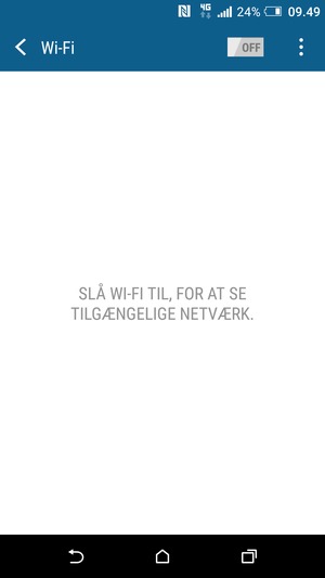 Slå Wi-Fi til