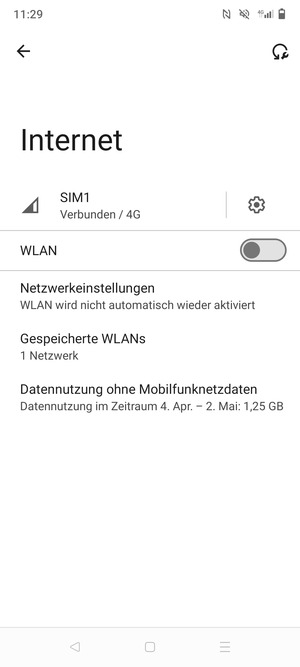 Schalten Sie WLAN ein