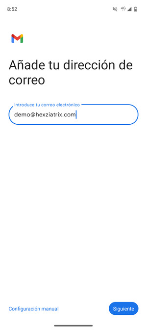 Introduzca su Dirección de correo electrónico y seleccione Siguiente