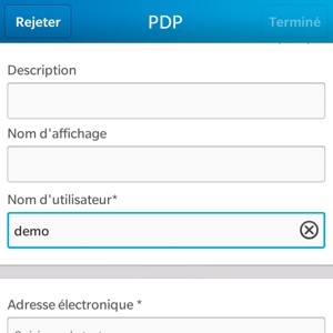 Saisissez vos informations de messagerie