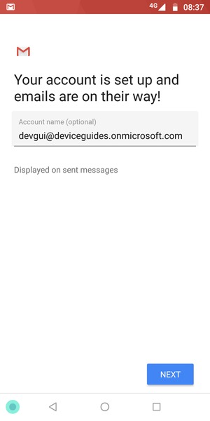 Give your account a name and select NEXT