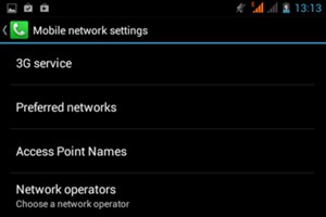 Select Network operators