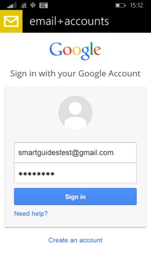 Enter your Email address and Password. Select Sign in