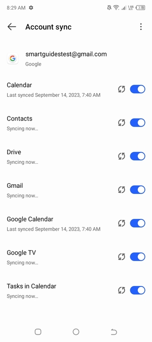 Your contacts from Google will now be synced to your smartphone