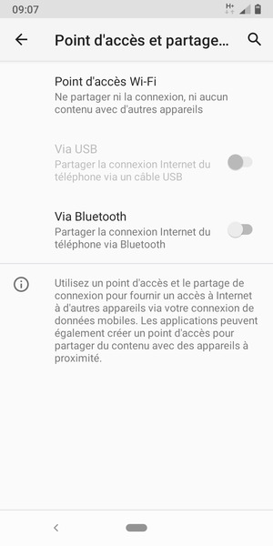 Sélectionnez Point d'accès Wi-Fi