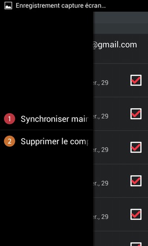 Sélectionnez Synchroniser
maintenant