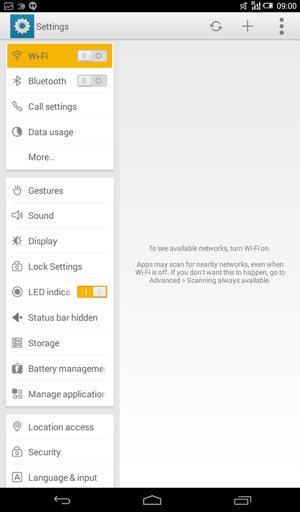 Scroll to and select Lock Settings