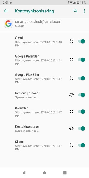 Dine kontakter fra Google vil nu blive synkroniseret til din telefon
