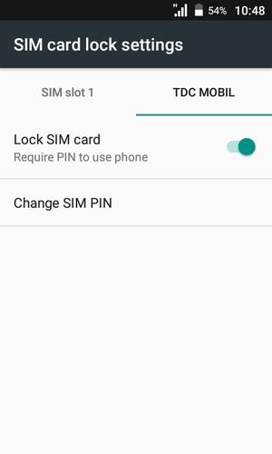 Select Public and select Change SIM PIN