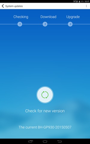 Select Check for new version
