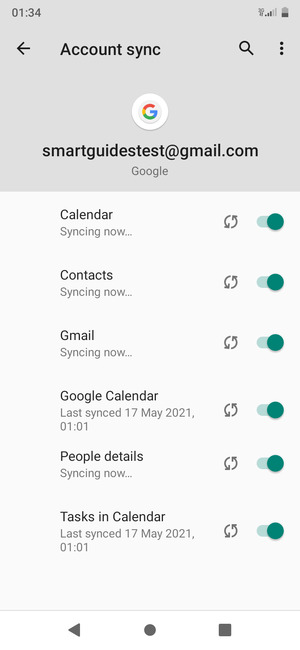 Your contacts from Google will now be synced to your BLU