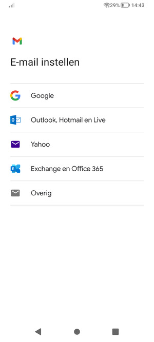 Selecteer Outlook, Hotmail en Live