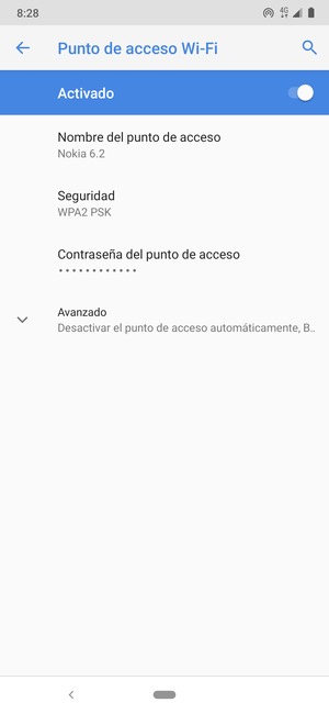 El teléfono ha sido configurado para su uso como módem