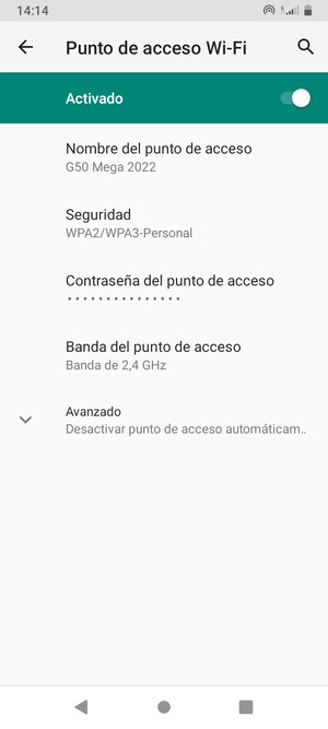 El teléfono ha sido configurado para su uso como módem