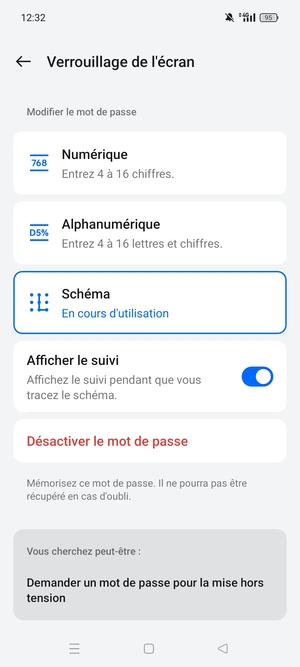 Votre téléphone est maintenant sécurisé par un écran de verrouillage