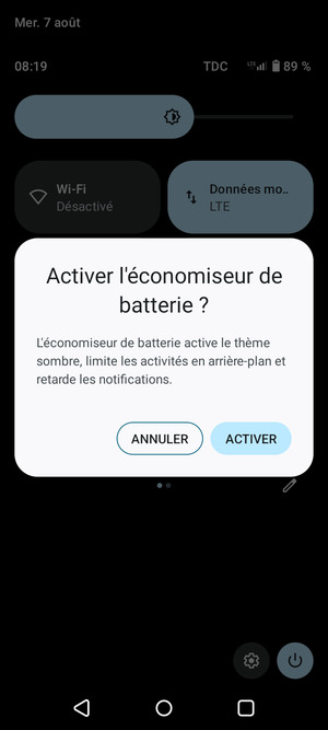 Sélectionnez ACTIVER