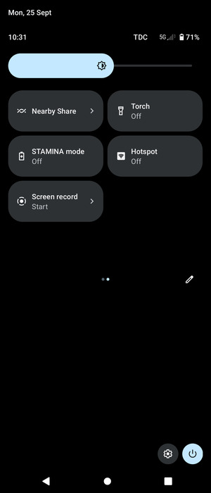 Select STAMINA mode
