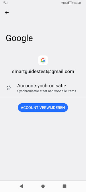 Selecteer Accountsynchronisatie