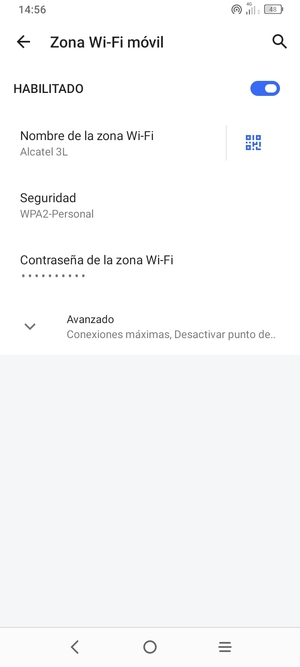 El teléfono ha sido configurado para su uso como módem