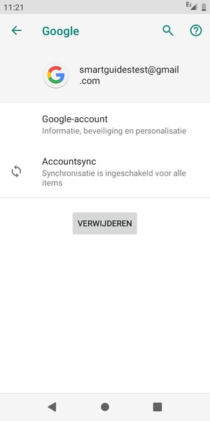 Selecteer Accountsync