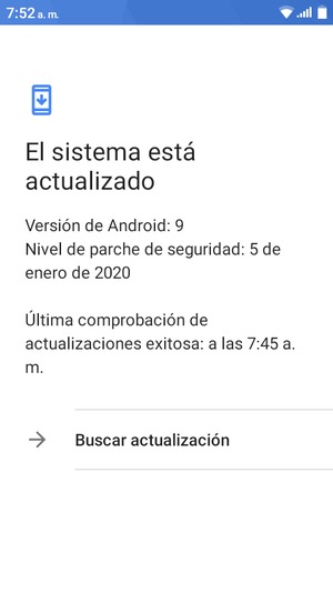 Seleccione Buscar actualización