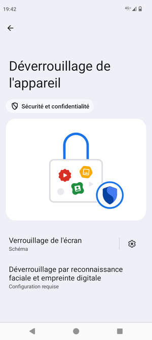 Votre téléphone est maintenant sécurisé par un écran de verrouillage