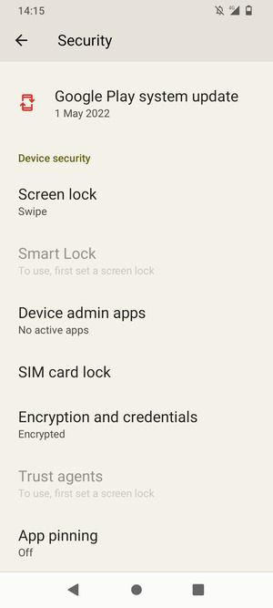 To change the PIN for the SIM card, go to the Security menu and scroll to and select SIM card lock