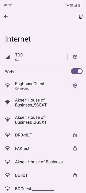 You are now connected to the Wi-Fi network