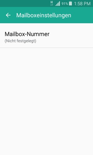 Wählen Sie Mailbox-Nummer