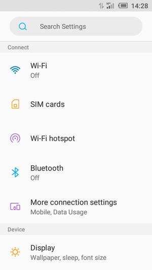 Select More connection settings