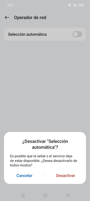 Seleccione Desactivar