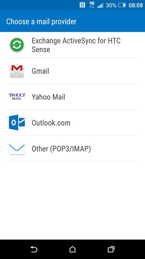 Select Gmail or Hotmail (Outlook.com)