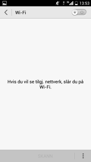 Slå på Wi-Fi