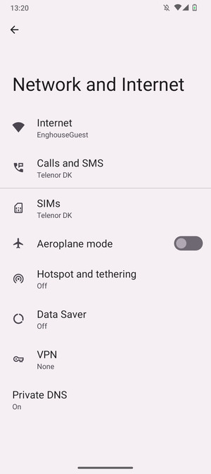 Select Hotspot and tethering