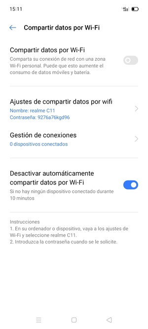 Active Compartir datos por Wi-Fi