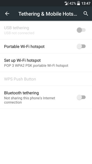 Select Set up Wi-Fi hotspot