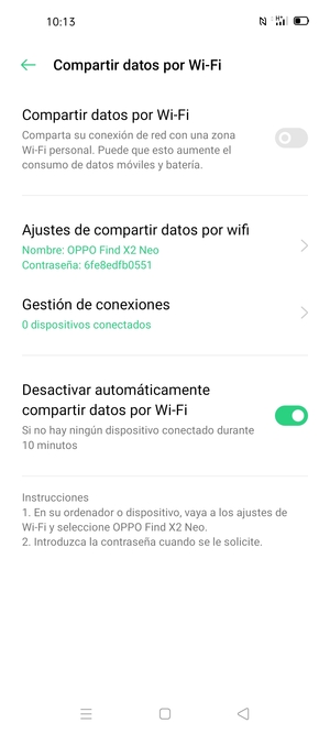 Active Compartir datos por wifi