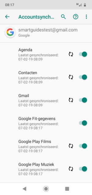 Uw contactpersonen van Google worden nu gesynchroniseerd met uw telefoon