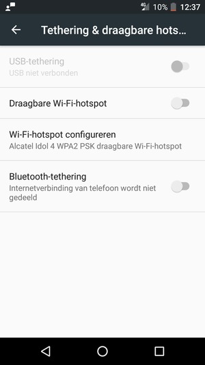 Selecteer Wi-Fi hotspot configureren