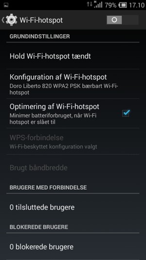 Aktiver Wi-Fi-hotspot