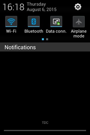 Turn off Bluetooth and Wi-Fi