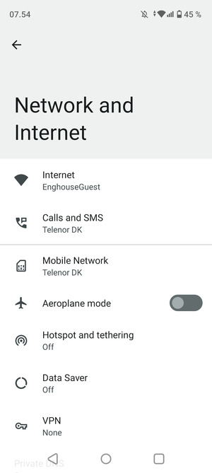 Select Hotspot & tethering