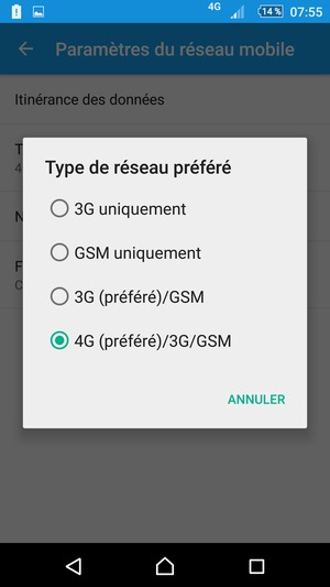 Sélectionnez votre option préférée